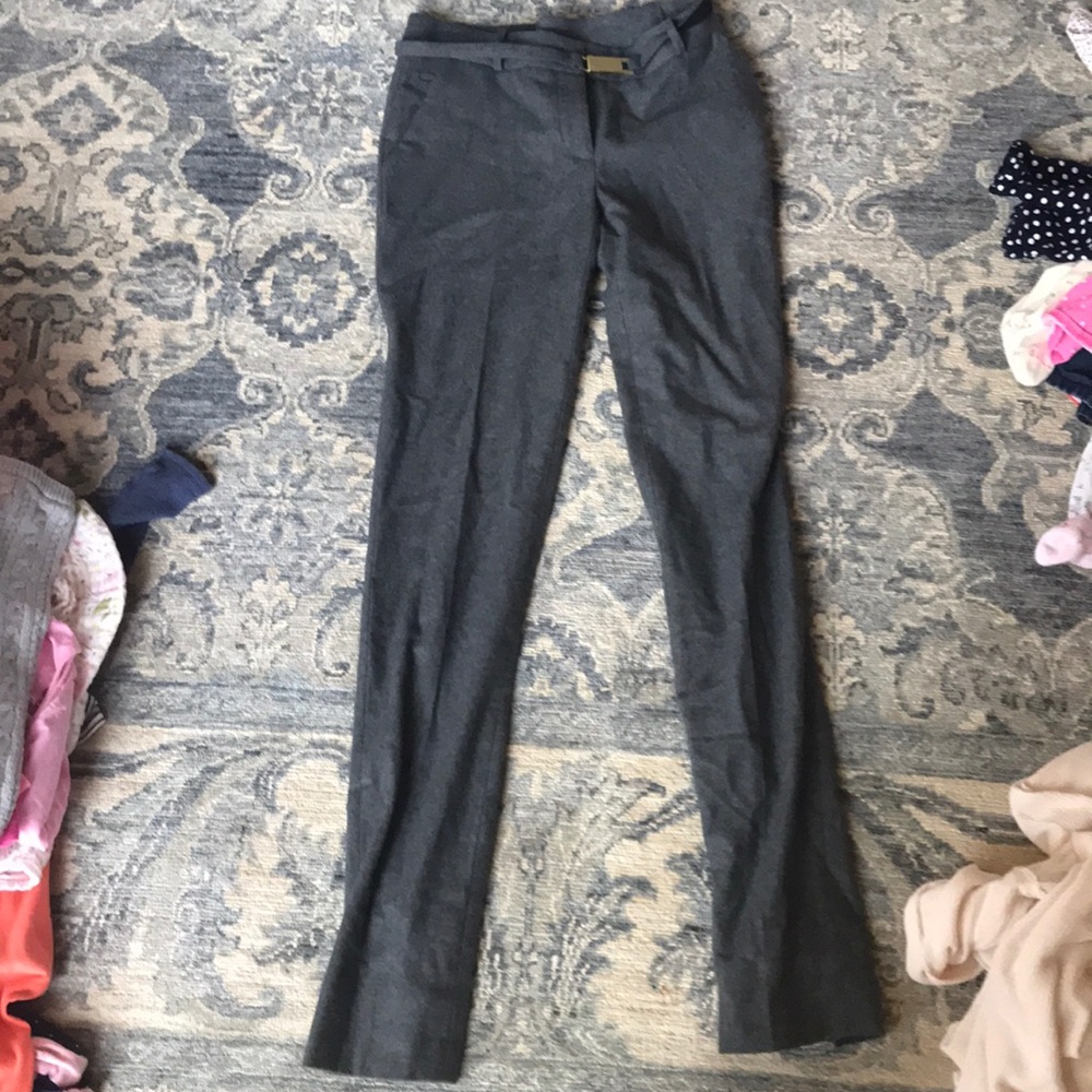Diane von furstenberg size 0 pants gray wool